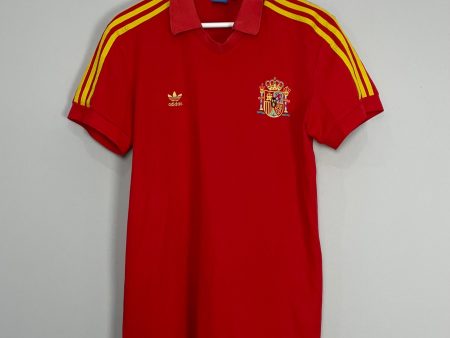 1982 SPAIN #10 *RE-ISSUE* HOME SHIRT (L) ADIDAS Hot on Sale