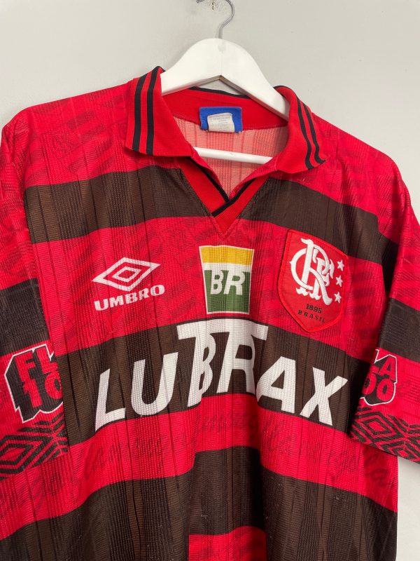 1995 96 FLAMENGO *CENTENARY* HOME SHIRT (XL) UMBRO Sale