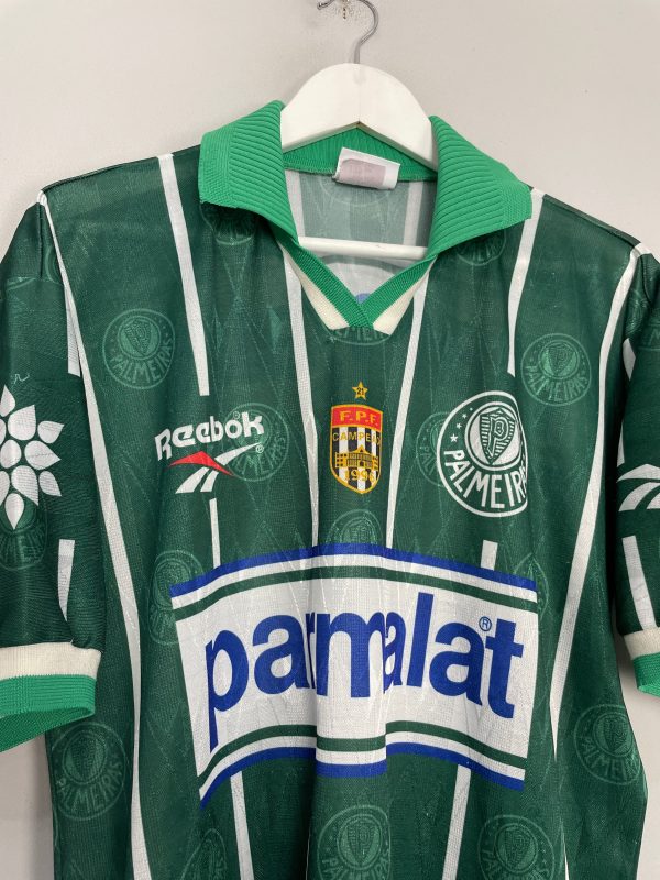 1996 97 PALMEIRAS #10 HOME SHIRT (M) REEBOK Online Hot Sale