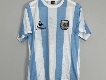 1986 ARGENTINA *RE-ISSUE* #10 HOME SHIRT (L) LE COQ Supply