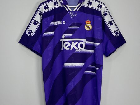 1994 96 REAL MADRID AWAY SHIRT (L) KELME For Cheap