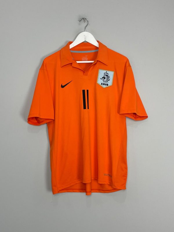 2006 08 NETHERLANDS ROBBEN #11 HOME SHIRT (L) NIKE Online Hot Sale