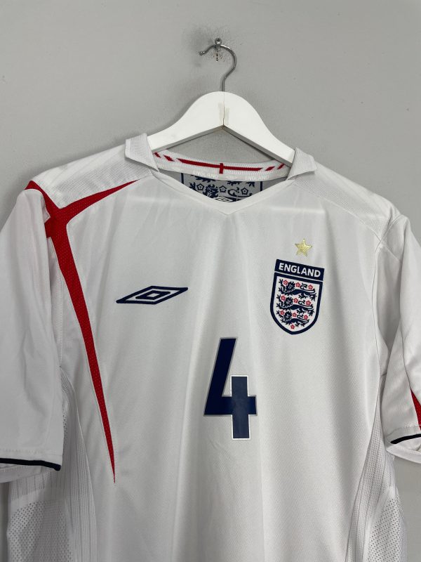 2005 07 ENGLAND GERRARD #4 HOME SHIRT (L) UMBRO Sale