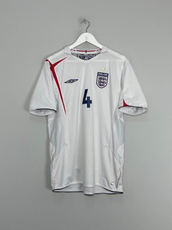 2005 07 ENGLAND GERRARD #4 HOME SHIRT (L) UMBRO Sale