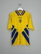 1994 95 SWEDEN HOME SHIRT (L) ADIDAS For Sale