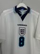 1995 97 ENGLAND GASCOIGNE #8 HOME SHIRT (L) UMBRO For Discount