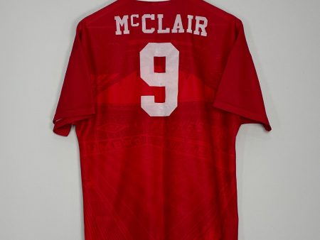 1994 96 MANCHESTER UNITED MCCLAIR #9 HOME SHIRT (M) UMBRO Sale