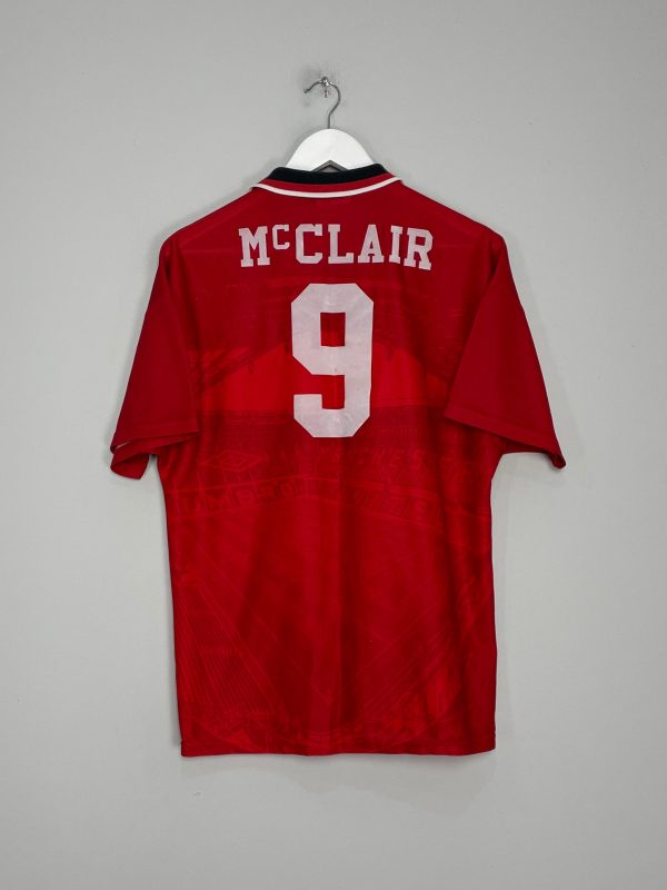 1994 96 MANCHESTER UNITED MCCLAIR #9 HOME SHIRT (M) UMBRO Sale