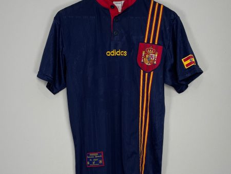 1996 98 SPAIN AWAY SHIRT (S) ADIDAS For Cheap