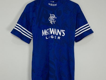 1994 95 RANGERS B.LAUDRUP #11 HOME SHIRT (S) ADIDAS For Cheap