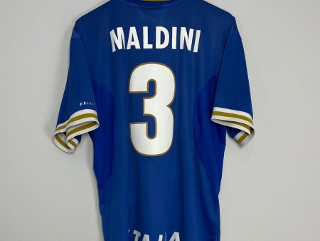 1996 97 ITALY MALDINI #3 HOME SHIRT (XL) NIKE on Sale