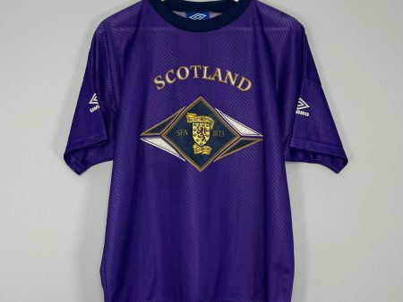 1994 95 SCOTLAND TRAINING SHIRT (M) UMBRO Online Sale