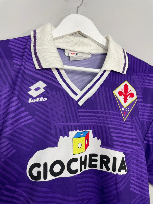 1991 92 FIORENTINA HOME SHIRT (M) LOTTO Hot on Sale