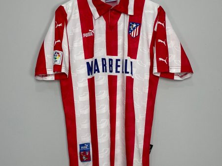 1997 98 ATLETICO MADRID #7 HOME SHIRT (M) PUMA Sale