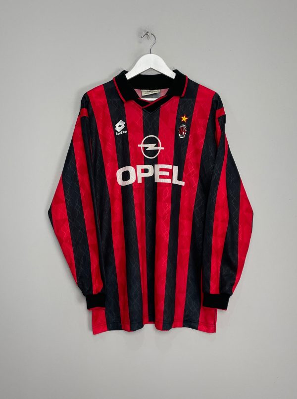 1995 96 AC MILAN L S HOME SHIRT (XL) LOTTO For Discount