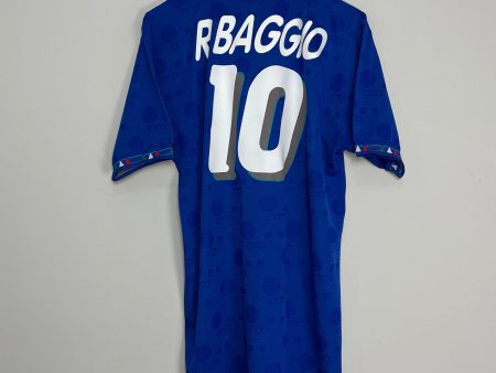 1994 ITALY R.BAGGIO #10 HOME SHIRT (XL) DIADORA For Cheap