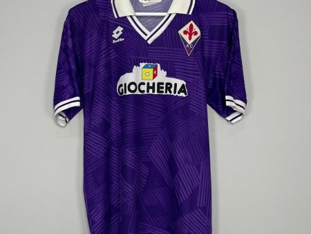 1991 92 FIORENTINA HOME SHIRT (M) LOTTO Hot on Sale