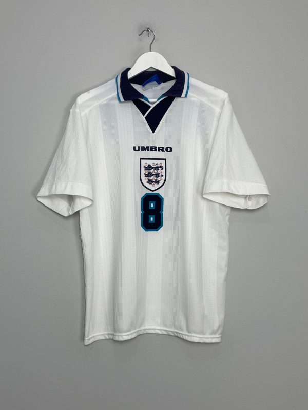 1995 97 ENGLAND GASCOIGNE #8 HOME SHIRT (L) UMBRO For Discount