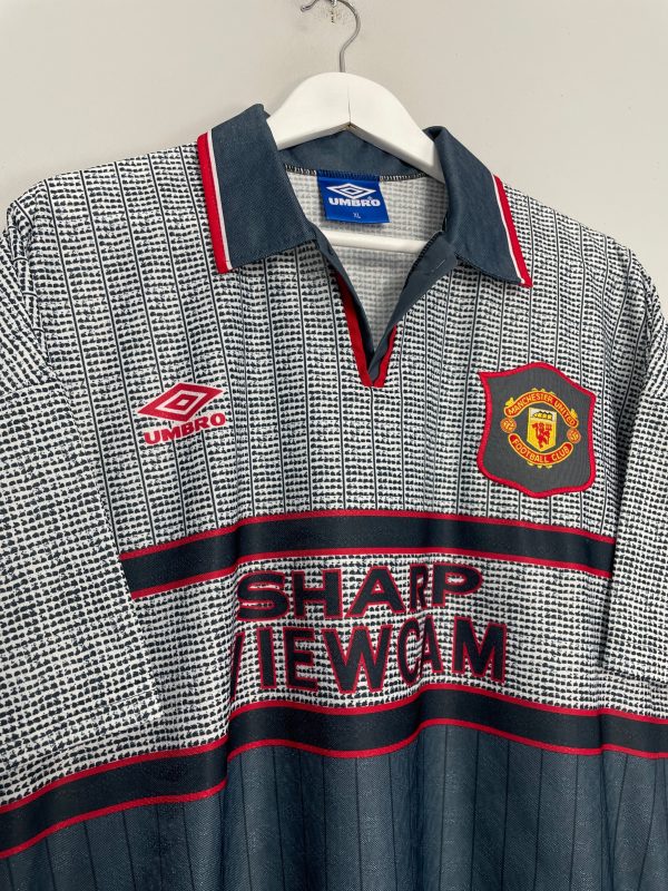 1995 96 MANCHESTER UNITED CANTONA #7 AWAY SHIRT (XL) UMBRO For Discount