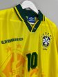 1994 96 BRAZIL RIVALDO #10 *BNWOT* HOME SHIRT (XXL) UMBRO Fashion