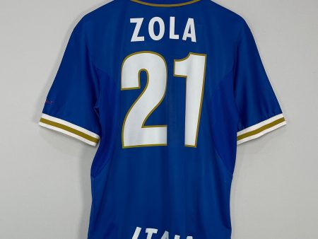 1996 97 ITALY ZOLA #21 HOME SHIRT (M) NIKE Sale