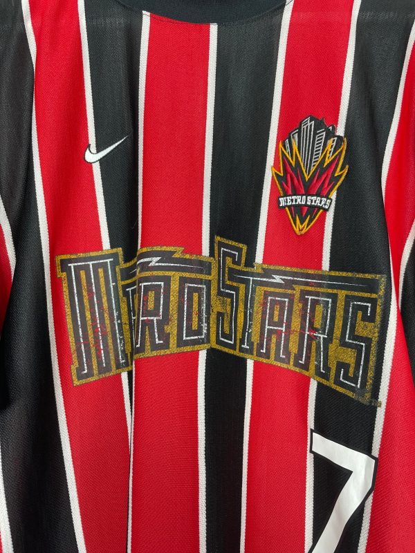 1996 97 NY NJ METROSTARS DONADONI #7 HOME SHIRT (M) NIKE Hot on Sale