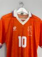 1994 NETHERLANDS BERGKAMP #10 HOME SHIRT (M) LOTTO For Sale