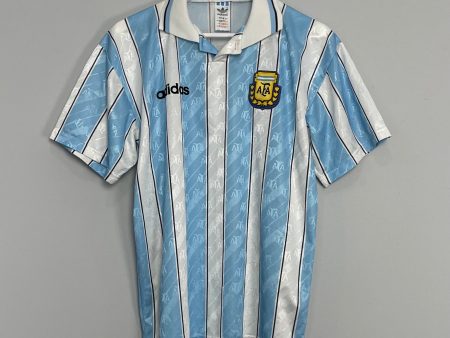 1996 97 ARGENTINA HOME SHIRT (M) ADIDAS Cheap