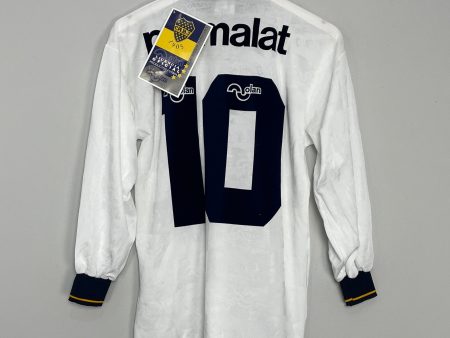 1995 BOCA JUNIORS #10 (MARADONA) *BNWT* L S AWAY SHIRT (S) OLAN For Cheap