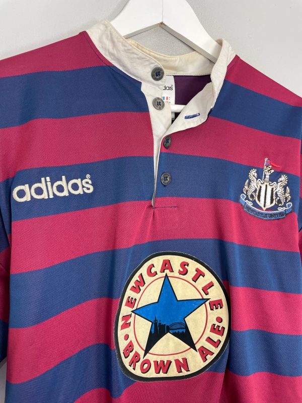 1995 96 NEWCASTLE UNITED GINOLA #14 AWAY SHIRT (L) ADIDAS For Cheap