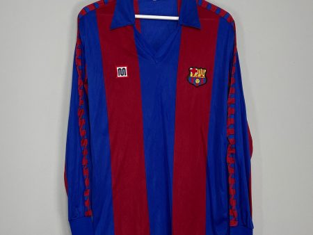 1982 89 BARCELONA L S HOME SHIRT (L) MEYBA Fashion