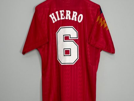 1994 96 SPAIN HIERRO #6 HOME SHIRT (L) ADIDAS on Sale