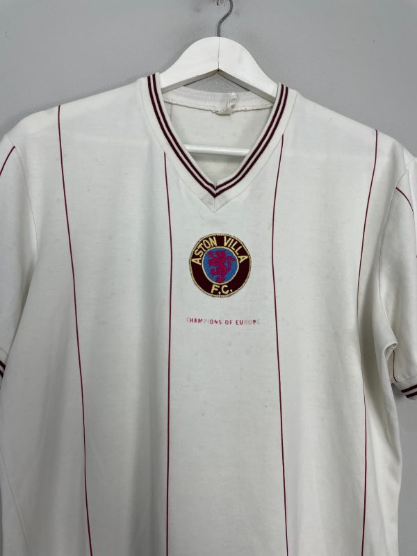 1981 83 ASTON VILLA *EUROPEAN CHAMPIONS* AWAY SHIRT (M) LE COQ For Sale