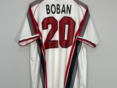 1997 98 AC MILAN BOBAN #20 AWAY SHIRT (L) LOTTO For Sale