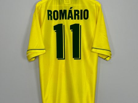 1994 96 BRAZIL ROMARIO #11 *BNWOT* HOME SHIRT (XXL) UMBRO For Sale