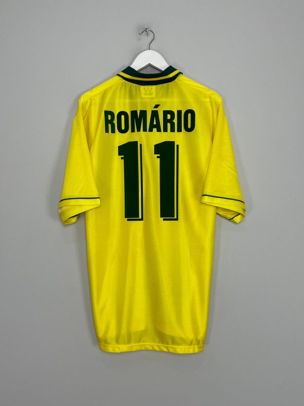 1994 96 BRAZIL ROMARIO #11 *BNWOT* HOME SHIRT (XXL) UMBRO For Sale