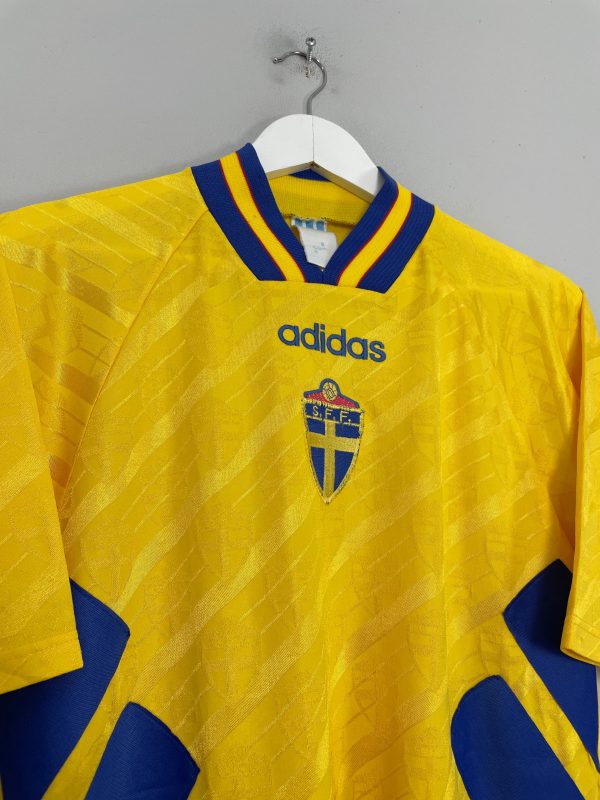 1994 95 SWEDEN HOME SHIRT (M) ADIDAS Online Sale