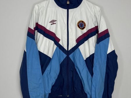 1990 92 ASTON VILLA TRACK JACKET (M) UMBRO Online now