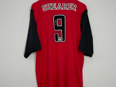 1995 96 BLACKBURN ROVERS SHEARER #9 AWAY SHIRT (XL) ASICS on Sale