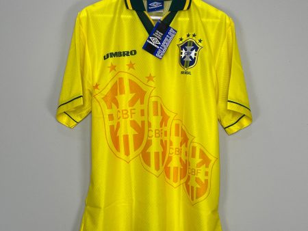 1994 96 BRAZIL *BNWT* HOME SHIRT (MULTIPLE SIZES) UMBRO Sale