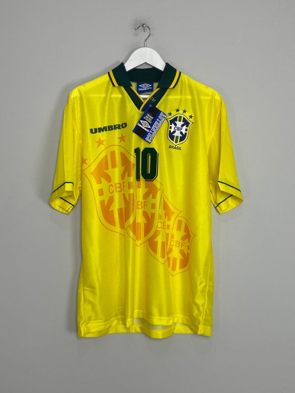 1994 96 BRAZIL RIVALDO #10 *BNWT* HOME SHIRT (L) UMBRO Online