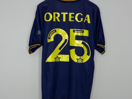 1995 97 VALENCIA ORTEGA #25 AWAY SHIRT (M) LUANVI For Sale