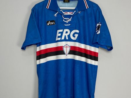 1994 95 SAMPDORIA HOME SHIRT (M) ASICS Cheap