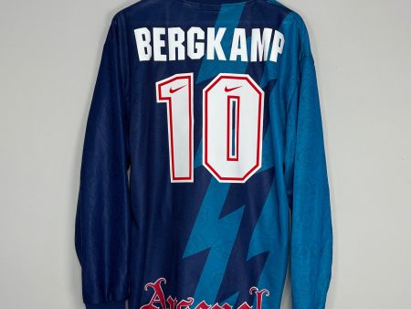 1995 96 ARSENAL BERGKAMP #10 L S AWAY SHIRT (XL) NIKE Online Hot Sale