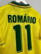 1994 96 BRAZIL ROMARIO #11 HOME SHIRT (L) UMBRO Hot on Sale