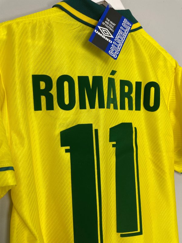 1994 96 BRAZIL ROMARIO #11 *BNWT* HOME SHIRT (M) UMBRO Cheap