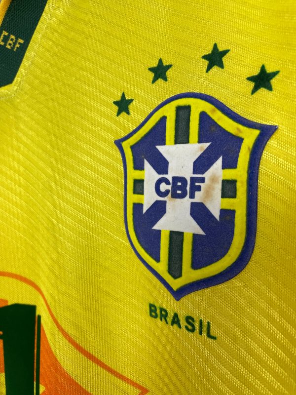 1994 96 BRAZIL ROMARIO #11 HOME SHIRT (L) UMBRO Hot on Sale